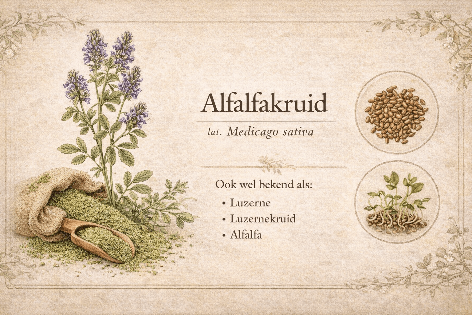 Alfalfakruid [Medicago sativa] - Shop with Marley's