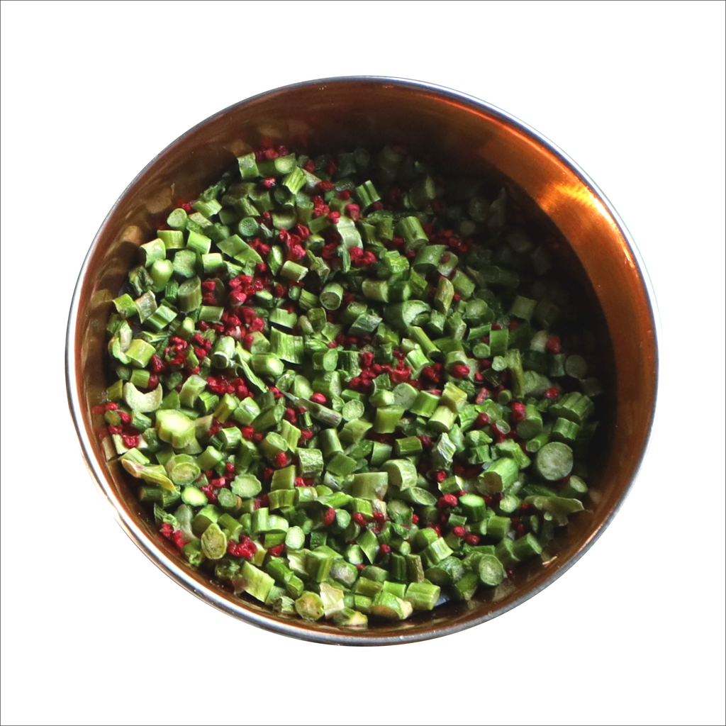 Pamico Meal Mix - Groente Fruitmix BARF - Groene asperges & gevriesdroogde framboos - 80 g