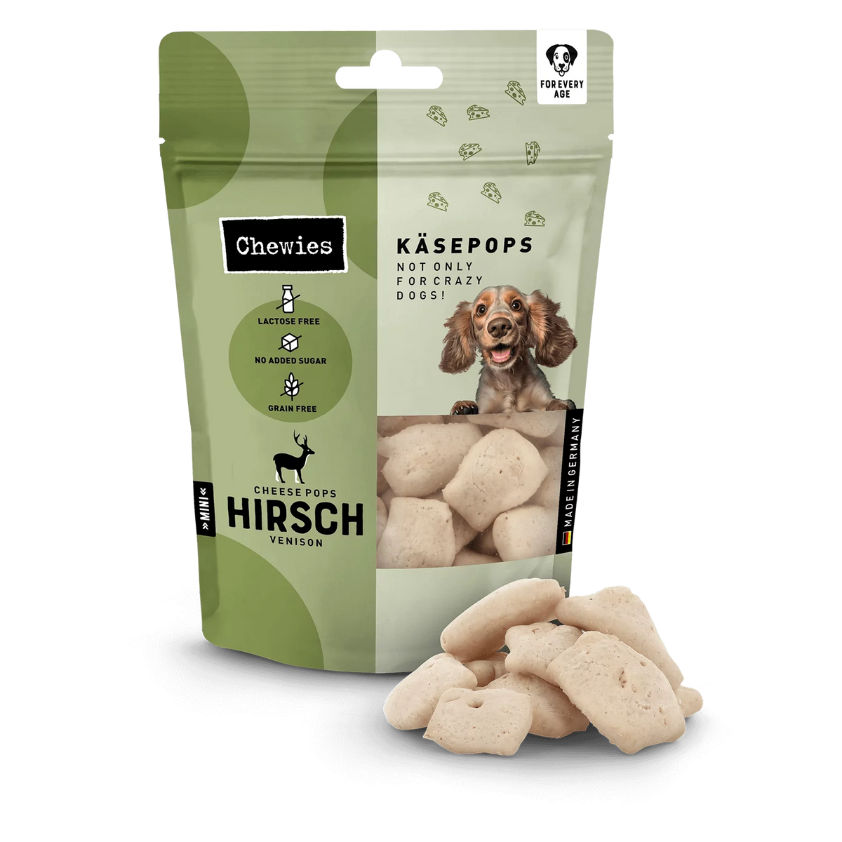 Chewies gepofte kaas - Kaas pops met hert - 35 gram