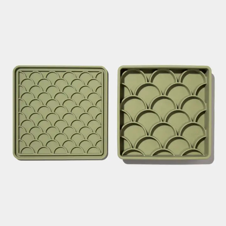Dogged 3-in-1 Fish Scale Slow Feeder Bowl