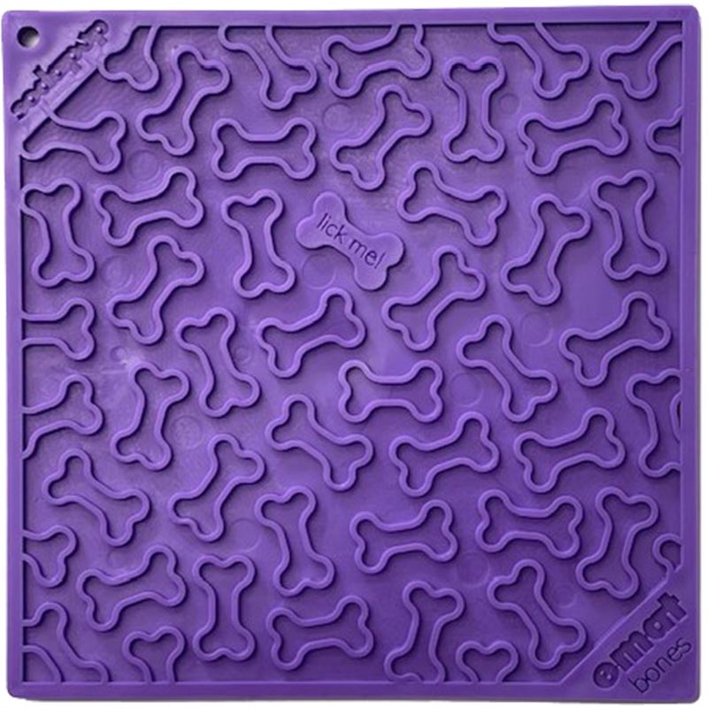 Sodapup eMat Bones purple large - lick mat
