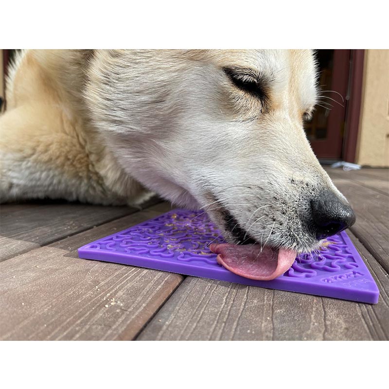 Sodapup eMat Bones purple large - lick mat
