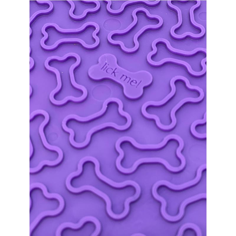 Sodapup eMat Bones purple large - lick mat