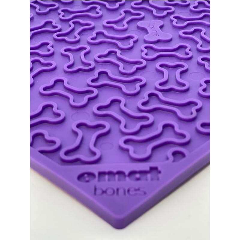Sodapup eMat Bones purple large - lick mat