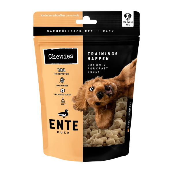 Chewies zachte kleine training bites - Eend - 175 gram