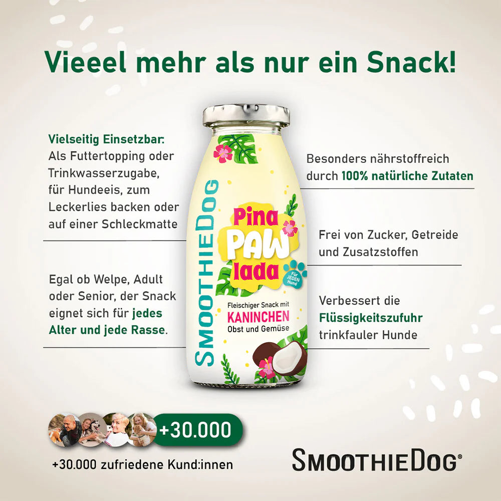 Smoothiedog Summer Editie - Konijn, fruit & kokos