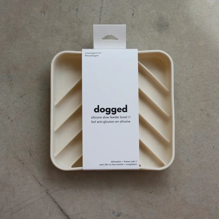 Dogged slow feeder bowl Chevron