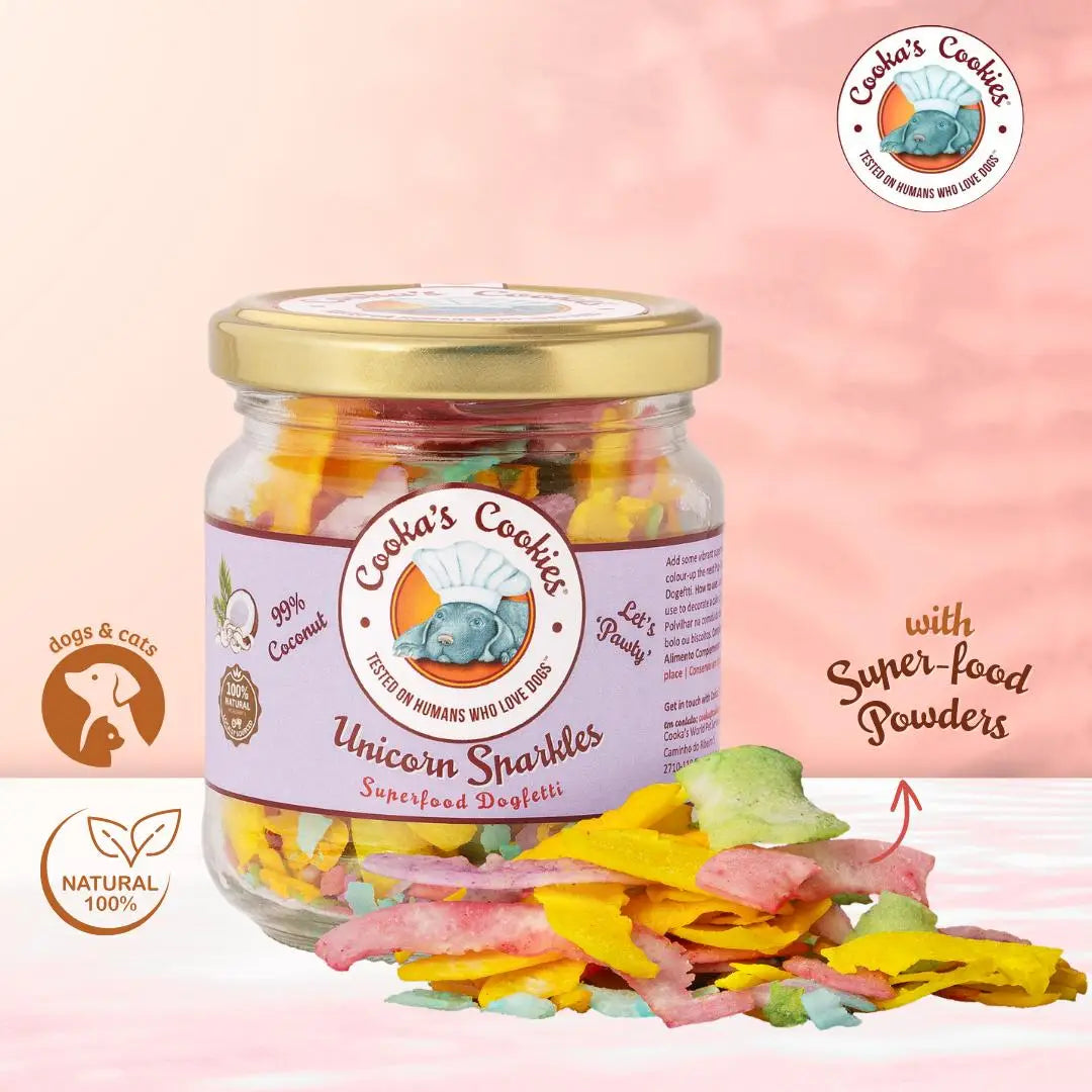 Cooka's Cookies Unicorn Sparkles (180gr) - Kokossparkles voor een feestelijk maal!
