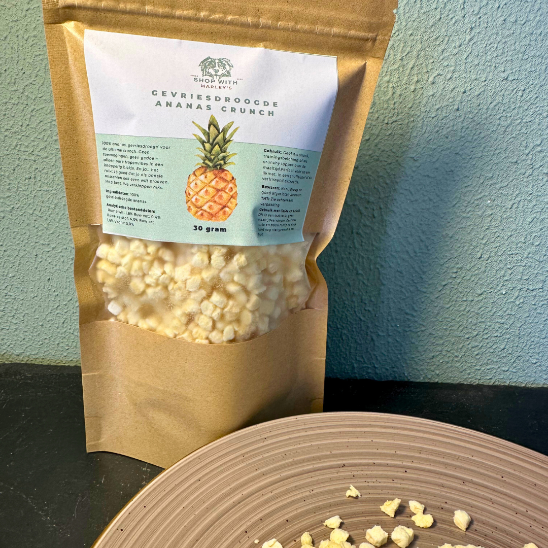 Shop with Marley's topper gevriesdroogde ananas crunch