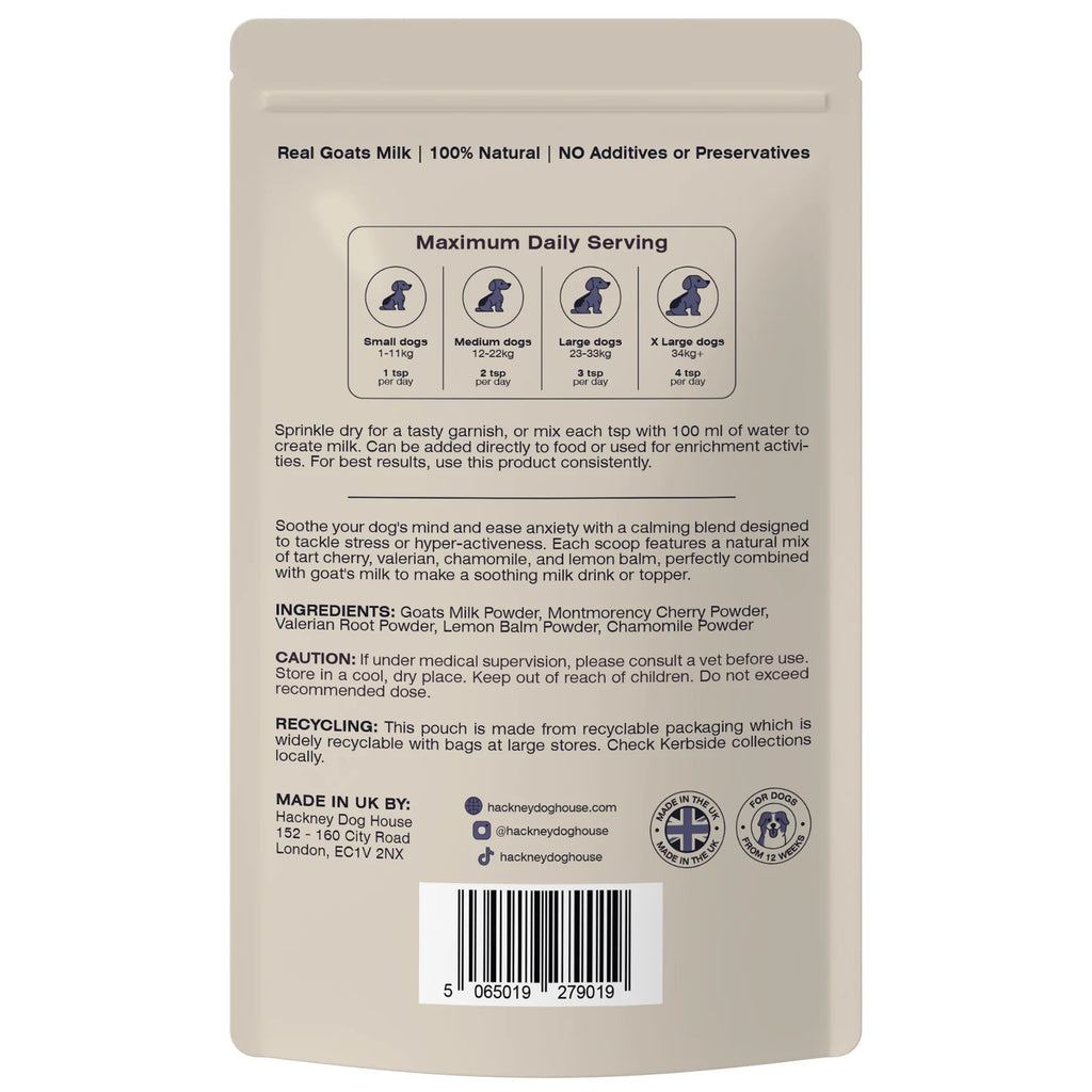 Hackney Dog House Calming Topper (150gr) - kalmerende geitenmelk