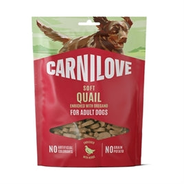 Zachte graanvrije hondensnacks met kwartel en oregano van Carnilove