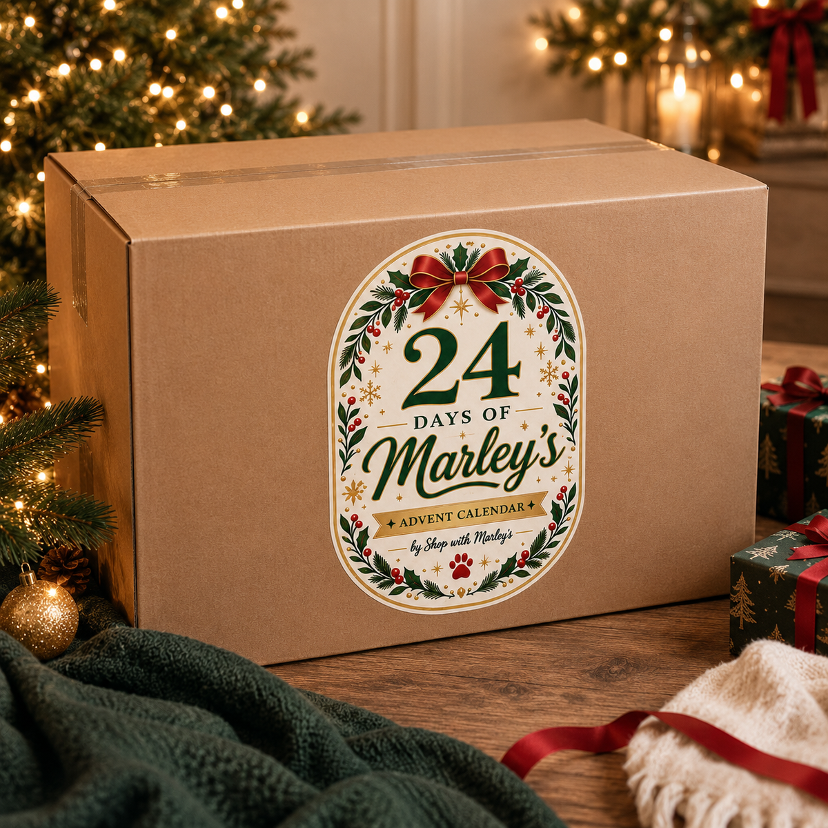 Marley's 24 Days of Marley's – Limited Edition Advent Kalender - luxe box met 24 full-size cadeautjes om uit te pakken