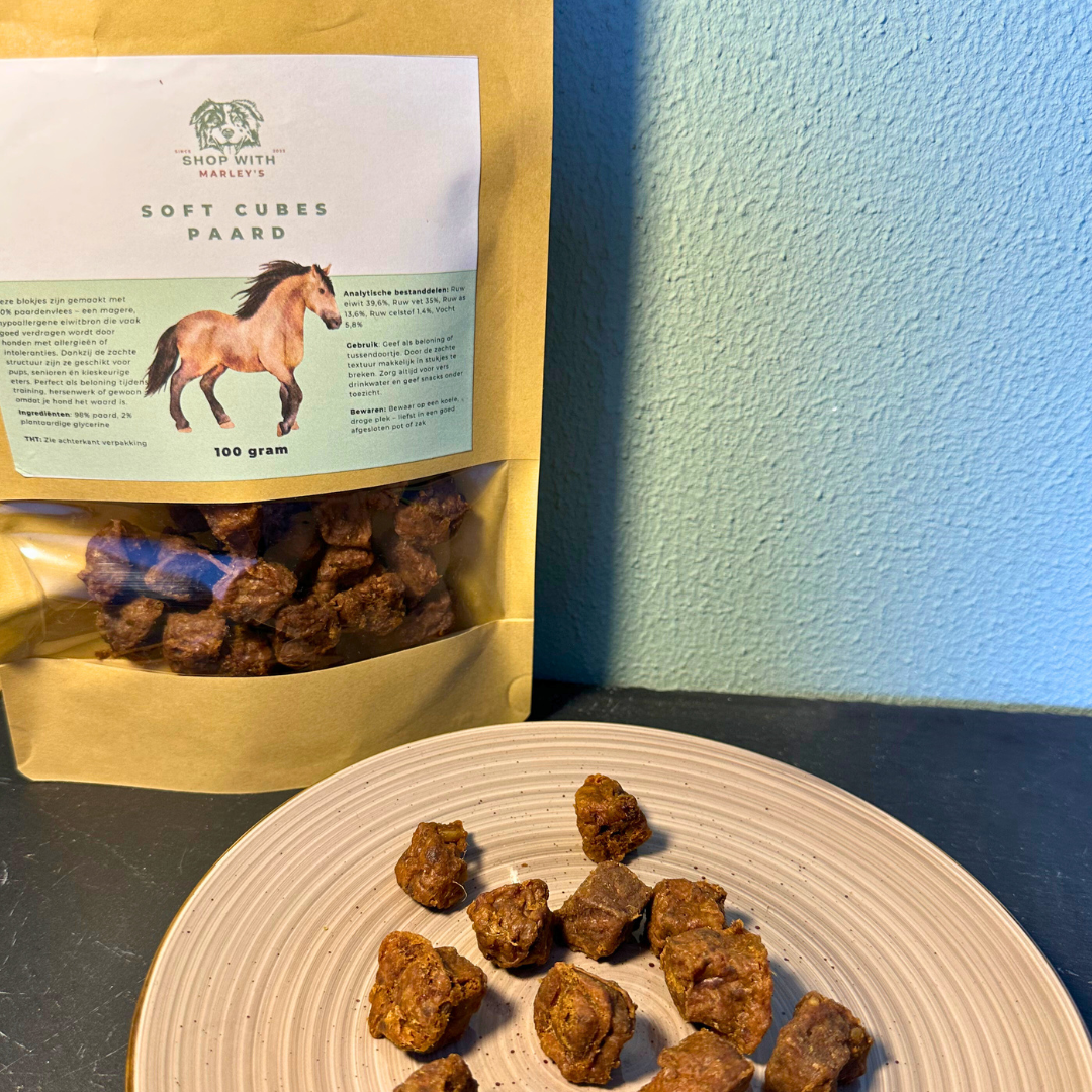 Shop with Marley's soft cubes Paard (100gr)