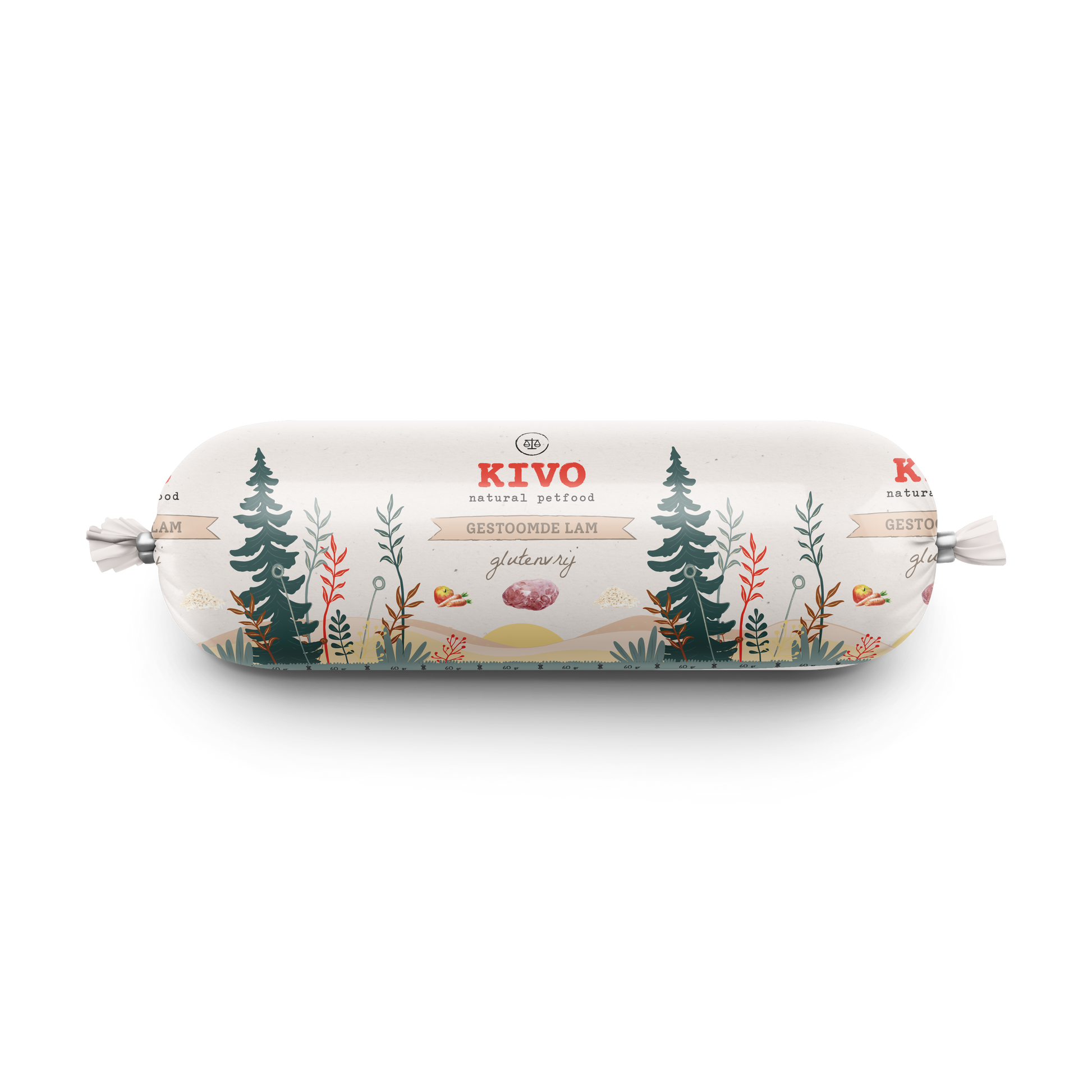 Kivo steamed sausage Lamb (600gr)
