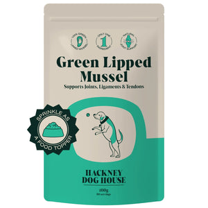 Hackney Dog House Green lipped mussel (100gr) - ondersteuning voor gewrichten