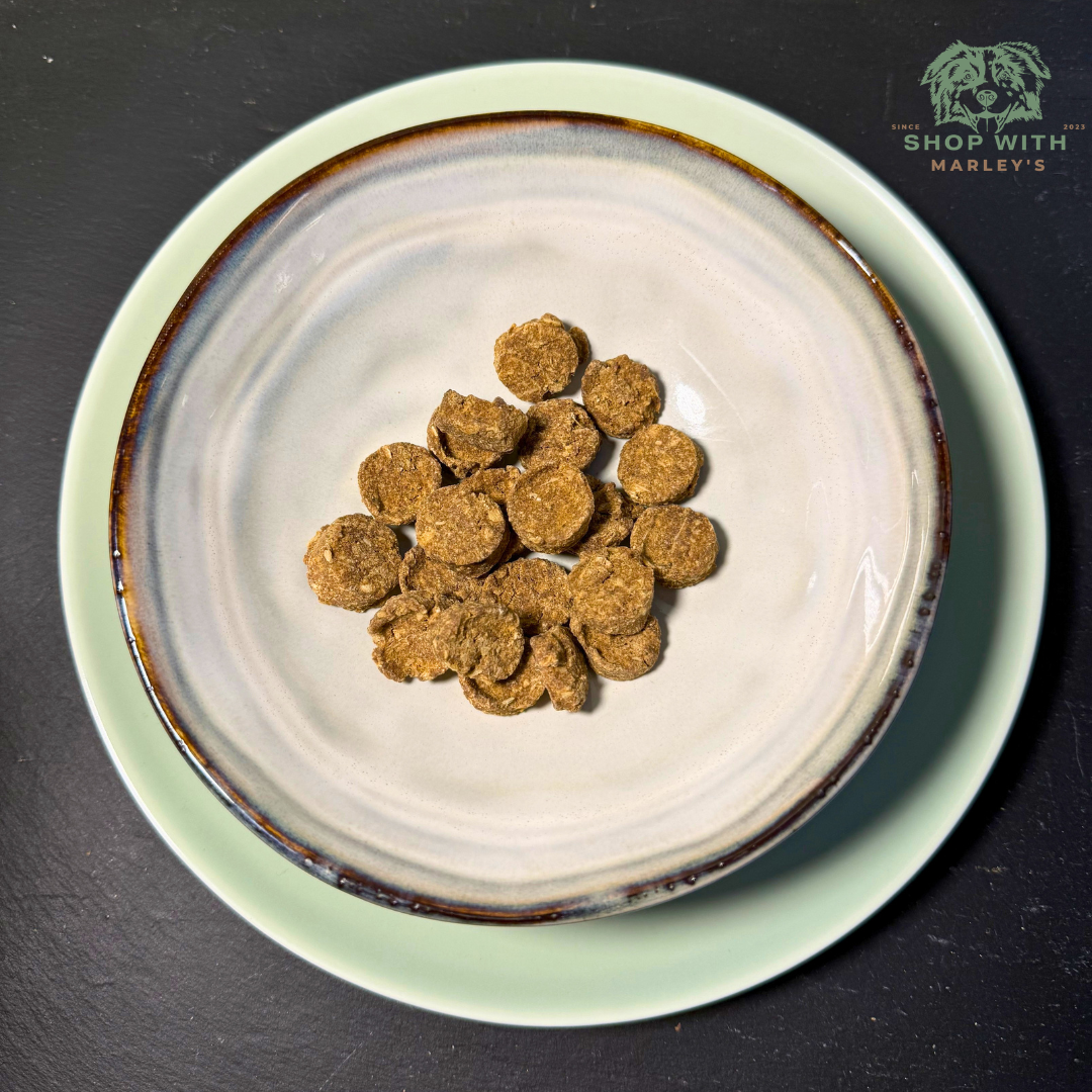 Haringsnoepjes voor honden van Shop with Marley’s – luchtgedroogde vis snacks van 100% vis, haring & kabeljauw ideaal als trainingsbeloning