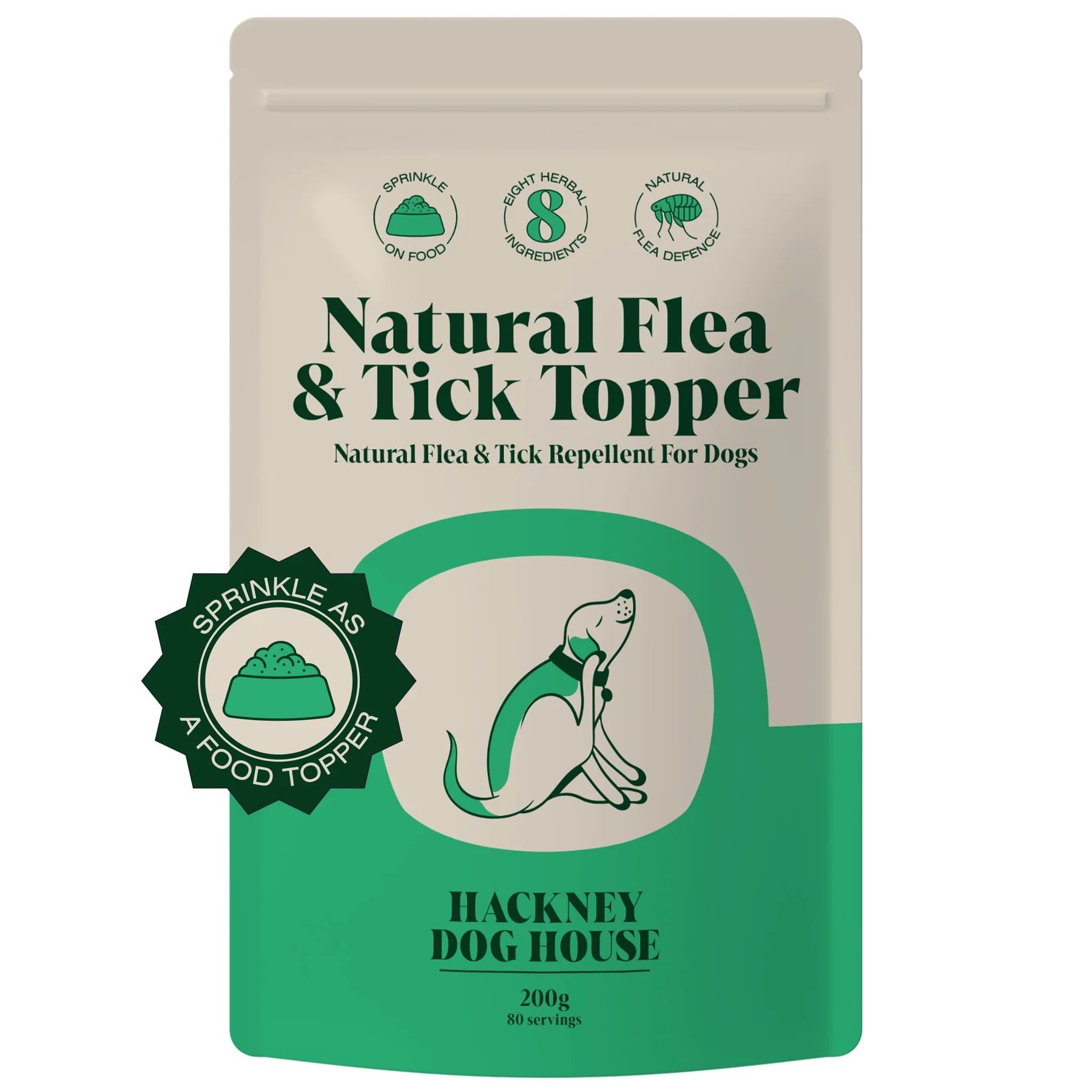 Hackney Dog House Natural Flea &amp; Tick topper