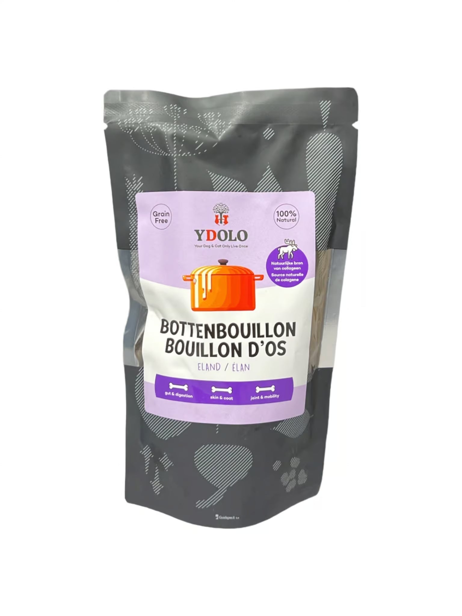 Bouillon d'os d'élan sauvage Ydolo