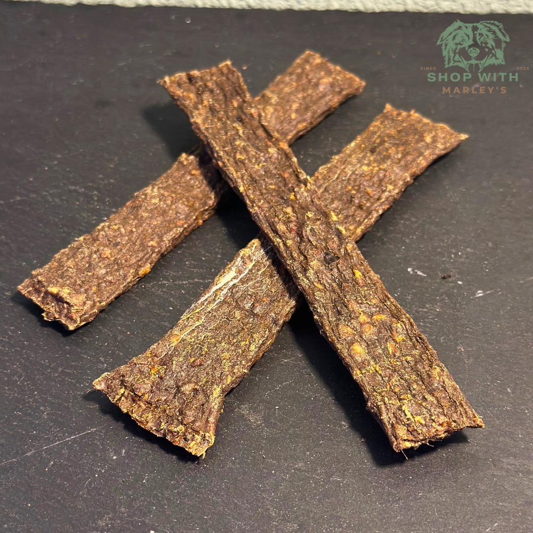 Shop with Marley's vleesstrips Geit (100gr)