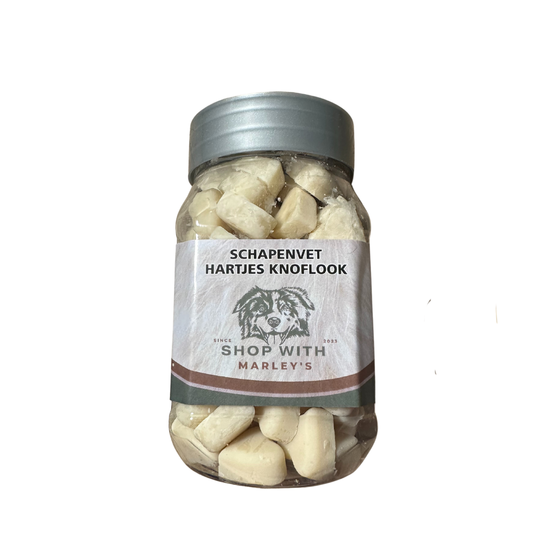 Shop with Marley's schapenvet hartjes knoflook (220 gr)