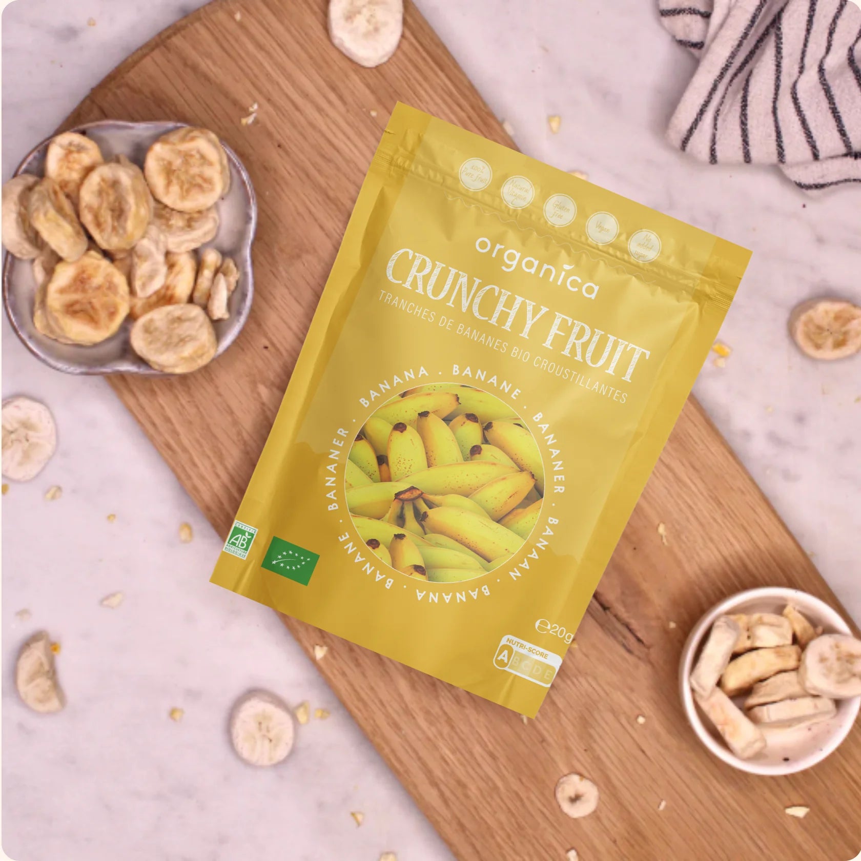 Organica freeze-dried fruit - Banana (20gr)