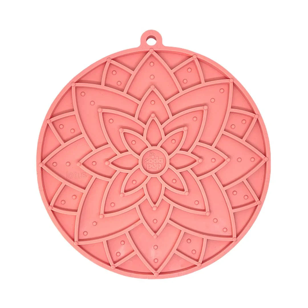 Sodapup eMat Lotus light pink round lick mat