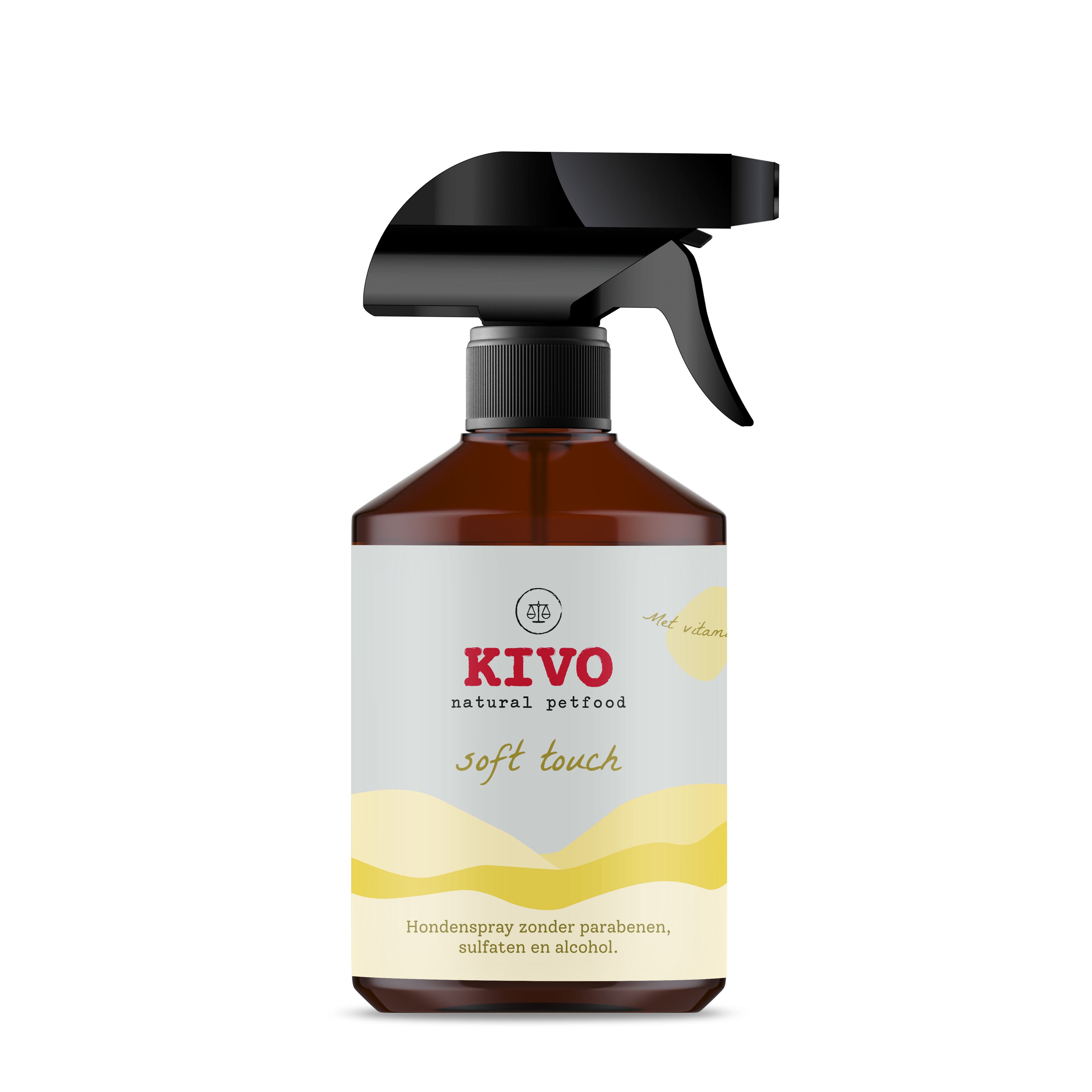 Kivo Dogspray Soft Touch - vachtspray met zachte, kruidige rozengeur - 500 ml