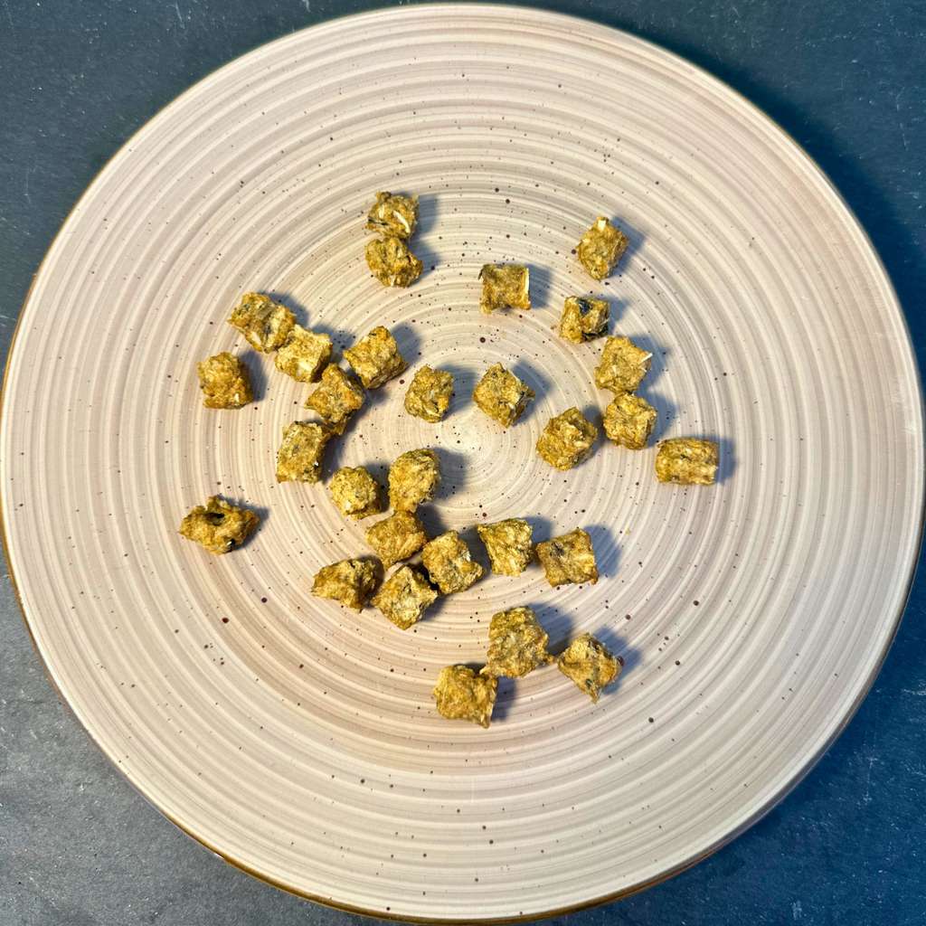 Achetez des cubes de saumon/cabillaud de Marley (100gr)