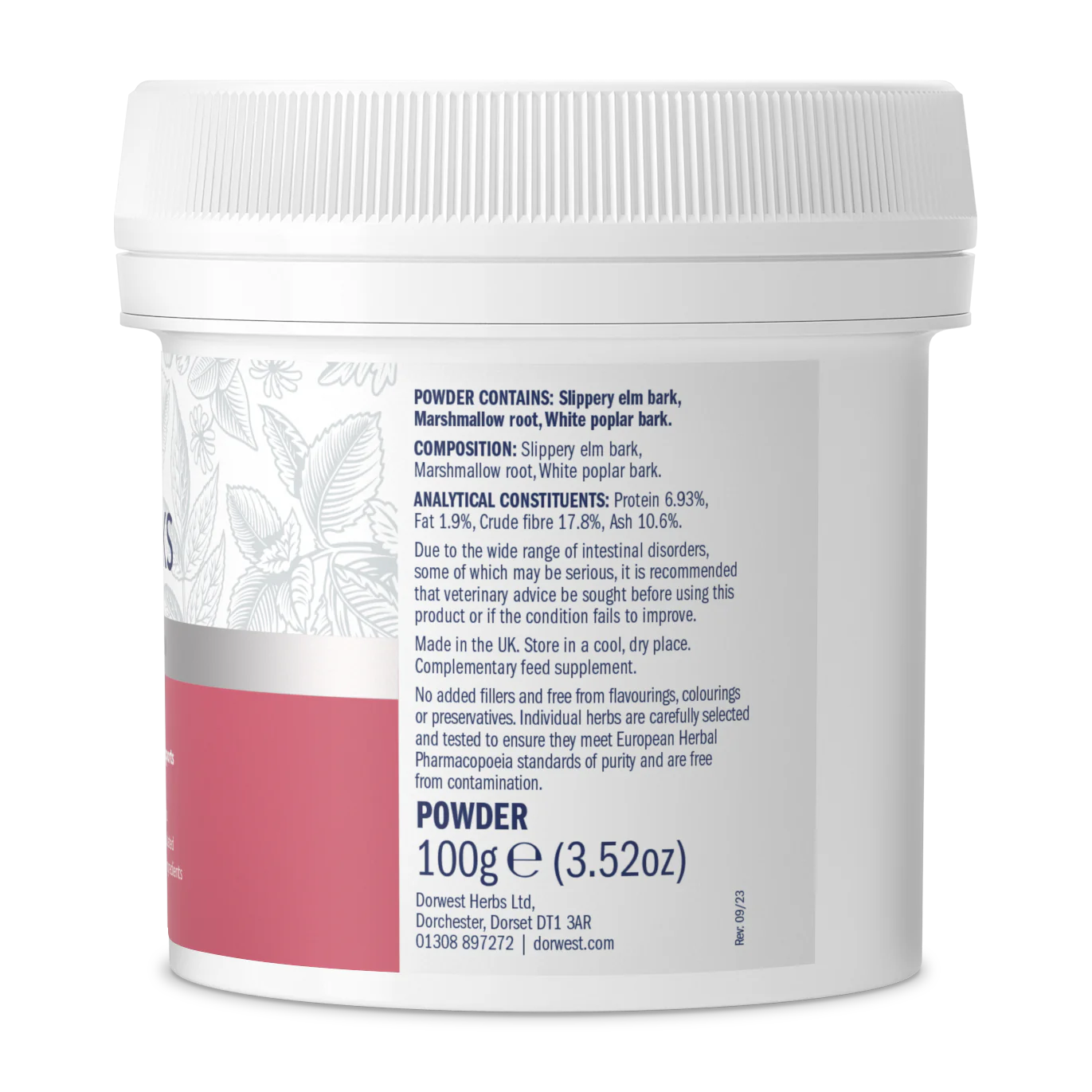 Dorwest Boombastmeel / Tree Bark Powder - kalmerende werking op darmen en spijsvertering -  100gr