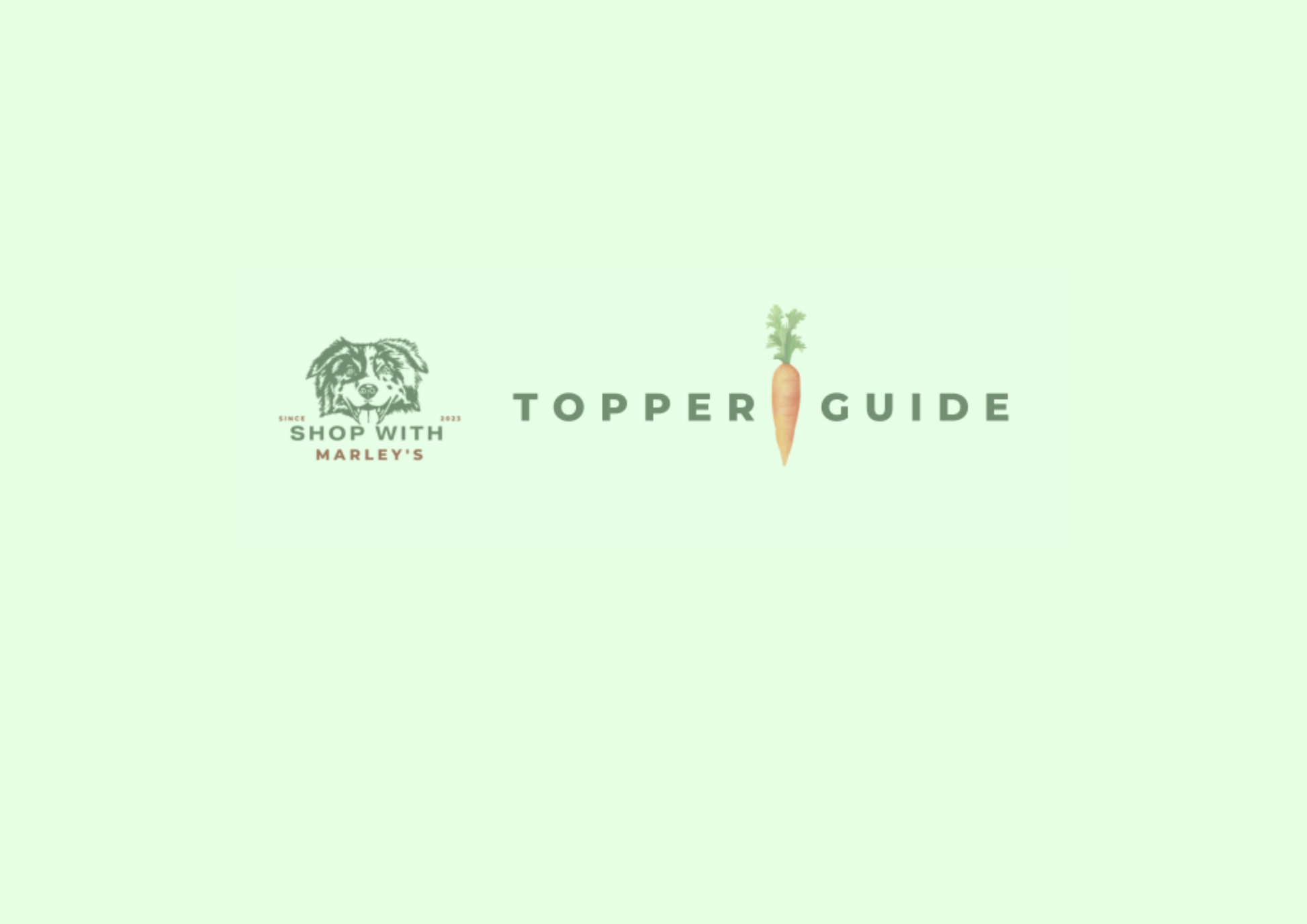 Shop with Marley's Topper guide (digital PDF file)