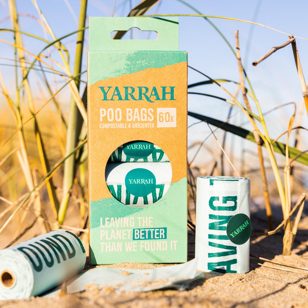 Yarrah compostable dog poo bags - 4x15 - 100% composteerbare poepzakjes