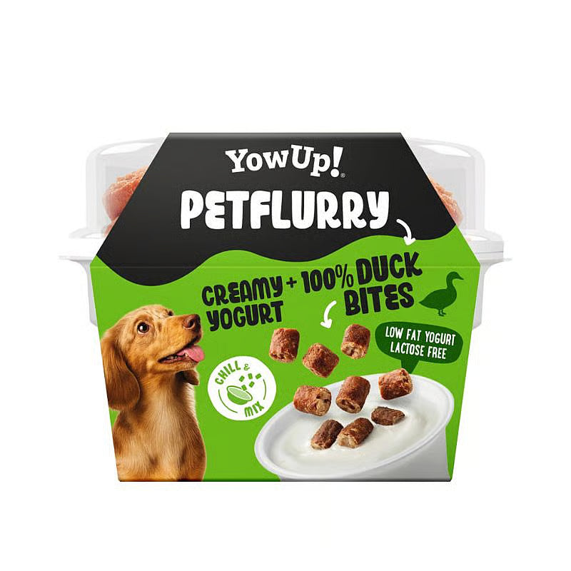 YowUp! PetFlurry Eend, yoghurt voor honden met stukjes 100% eend