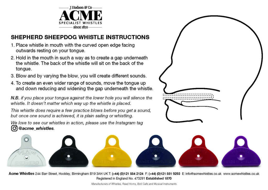 Acme - Shepherd's Whistle - 576 - professionele herdersfluit - Shop with Marley's
