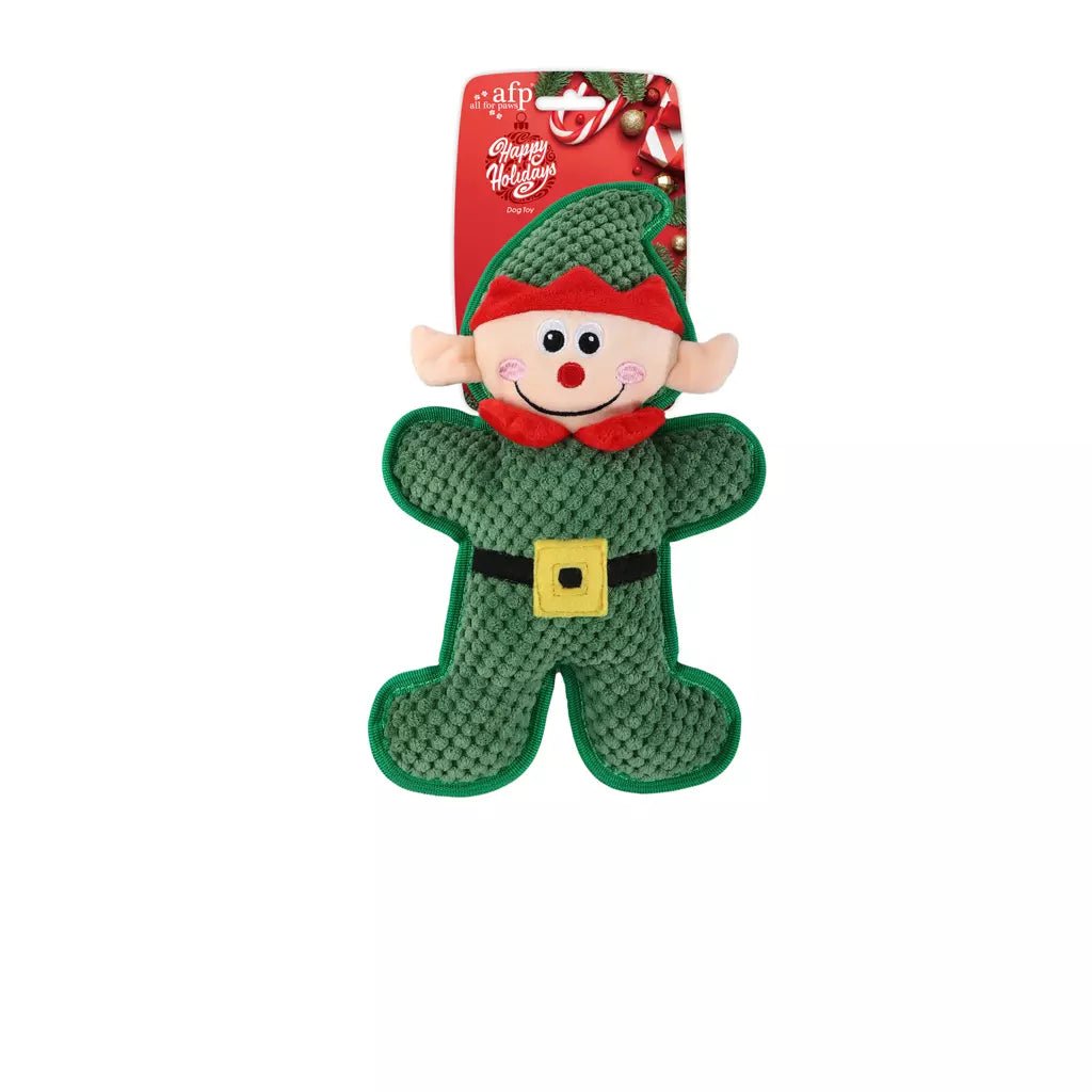 AFP Happy Holidays MerryTough Buddy Elf hondenspeeltje - kerst - Shop with Marley's