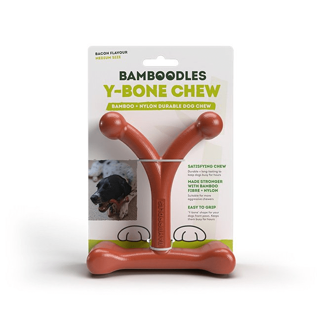 Bamboodles kauwspeelgoed Y - bone - Shop with Marley's