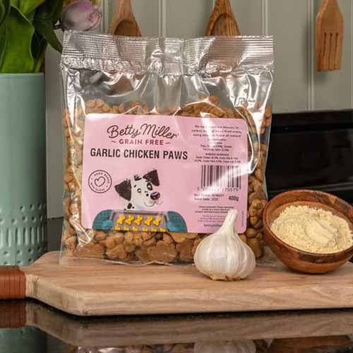 Betty Miller Grain Free Garlic & Chicken (400gr) - Shop with Marley's