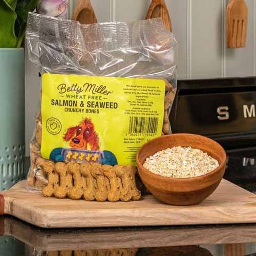 Betty Miller Wheat Free Salmon & Seaweed (400gr) - Shop with Marley's