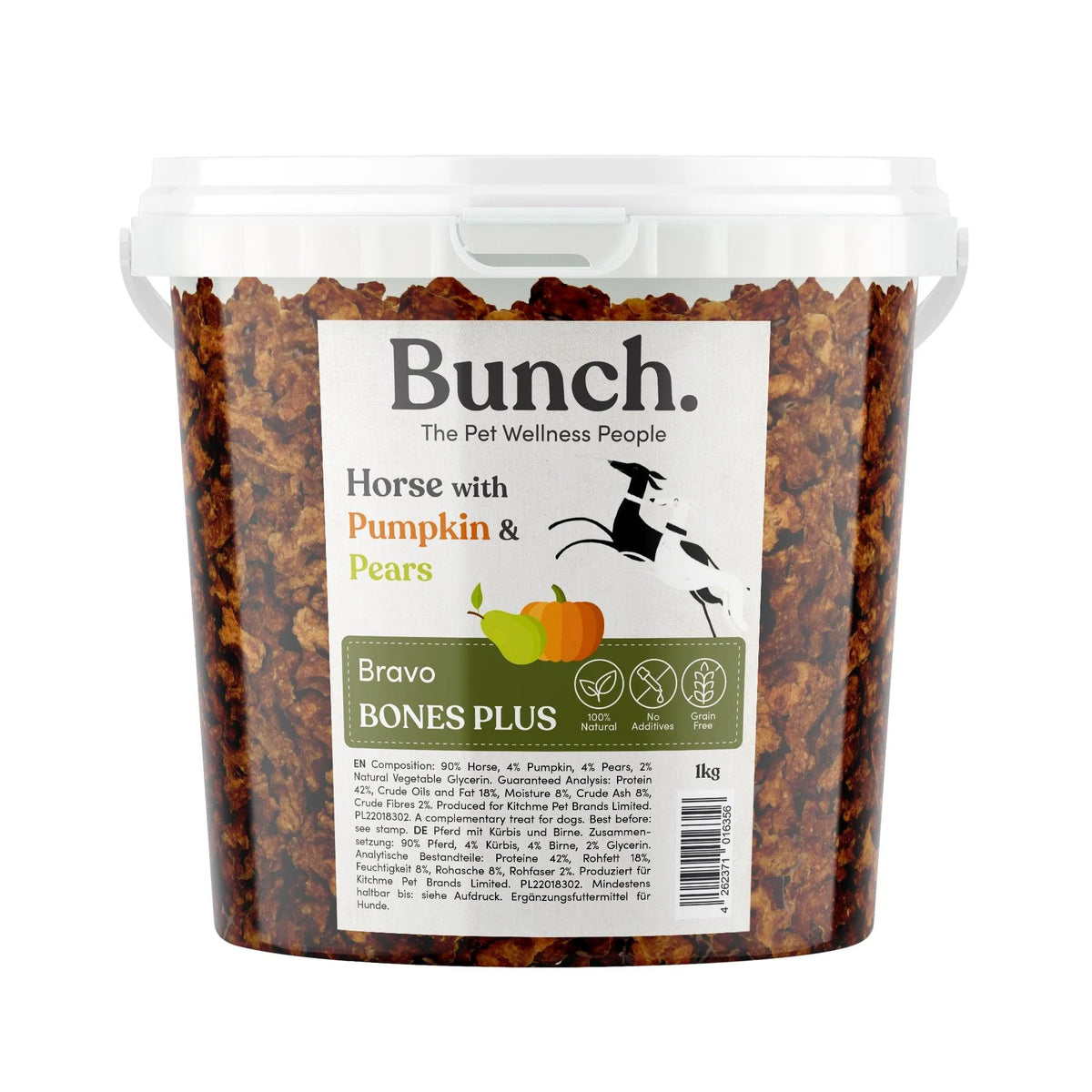 Bunch – Trainingshapjes – Paard met pompoen & peer – 1 kg