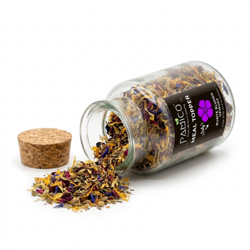 Pamico Meal Topper - Bonte Bloemen mix - Maaltijd Topper - flesje 30 gram
