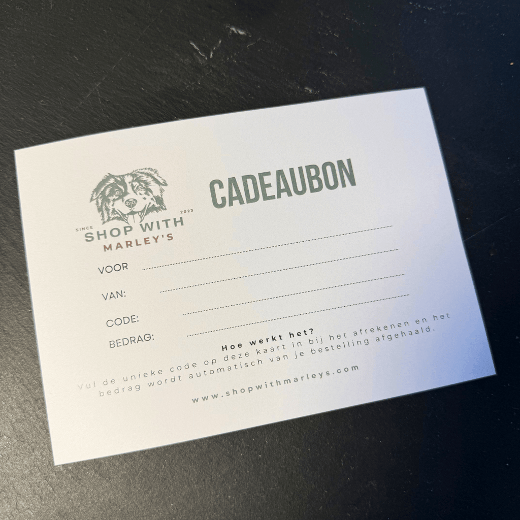 Cadeaubon Shop with Marley's (fysiek) - Shop with Marley's