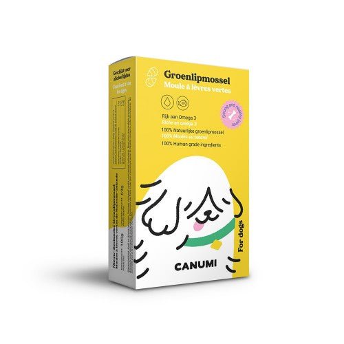 anumi groenlipmosselen voor honden 120g — 100% Nieuw-Zeelandse mosselen op waterbasis
