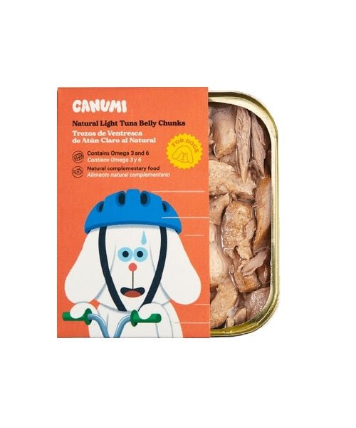 Canumi Tonijn buikstukjes voor honden - natuurlijk en in blik - 120g - Shop with Marley's