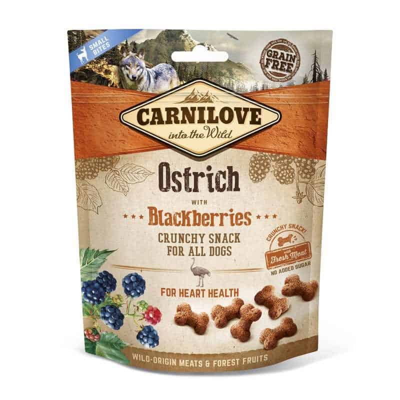 Carnilove Crunchy Snack - Struisvogel & Zwarte bes (200gr) - Shop with Marley's