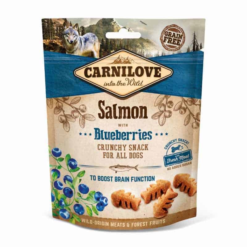 Carnilove Crunchy Snack - Zalm & Blauwe bessen (200gr) - Shop with Marley's