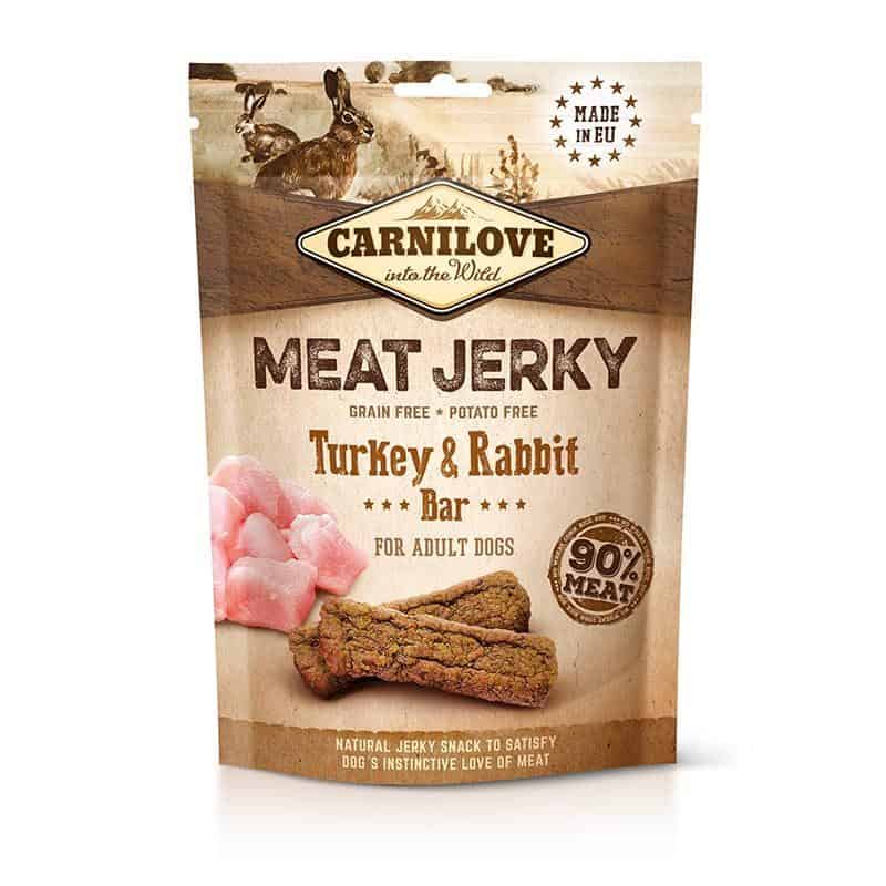 Carnilove Meat Jerky Turkey and Rabbit - Shop with Marley's