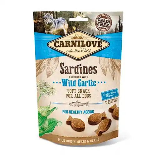 Carnilove Soft Snack - Sardientjes & wilde knoflook (200gr) - Shop with Marley's