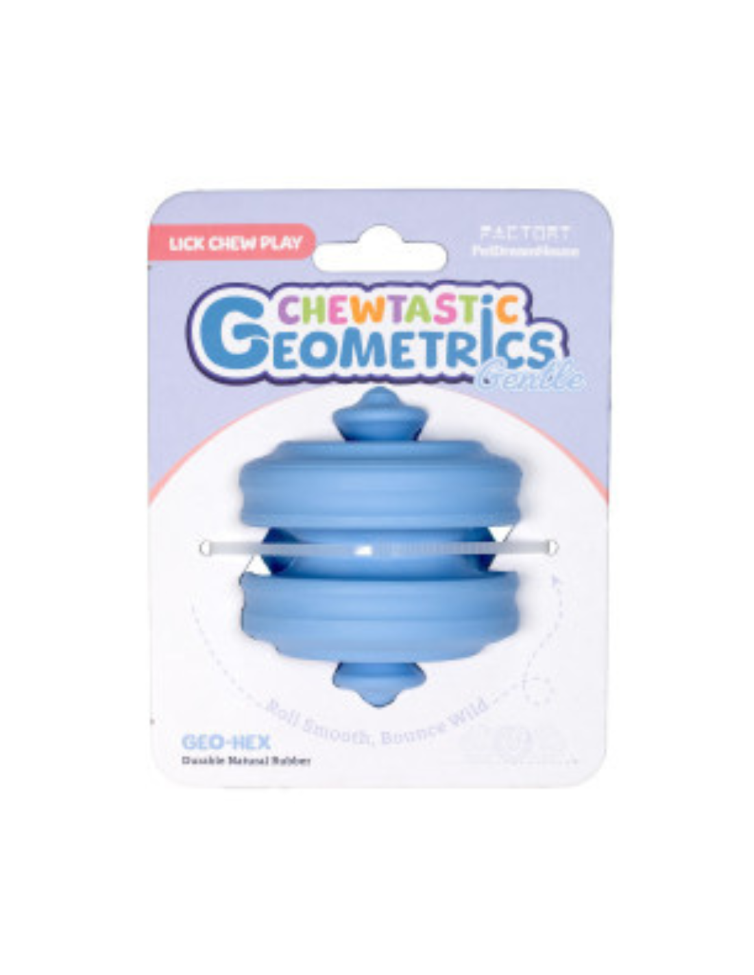 Petdreamhouse Chewtastic Gentle Geo-Hex Pastel blauw