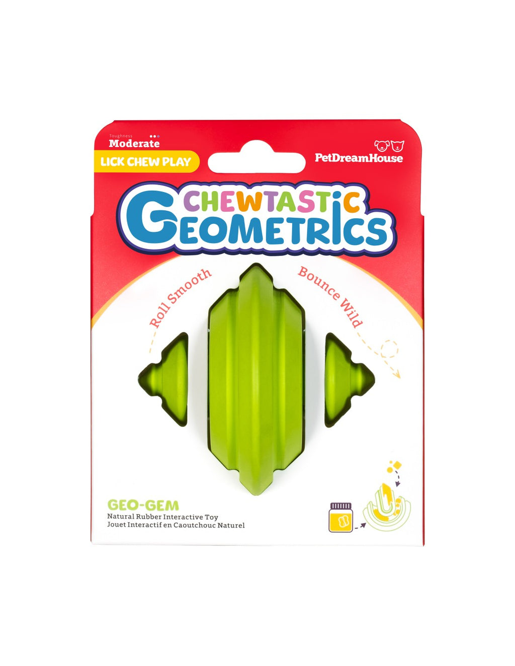 Petdreamhouse Chewtastic Geo-Gem vert