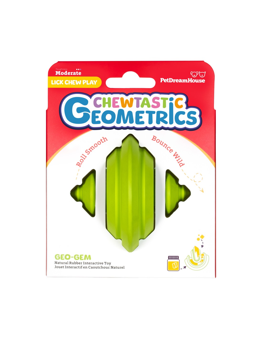 Petdreamhouse Chewtastic Geo-Gem groen