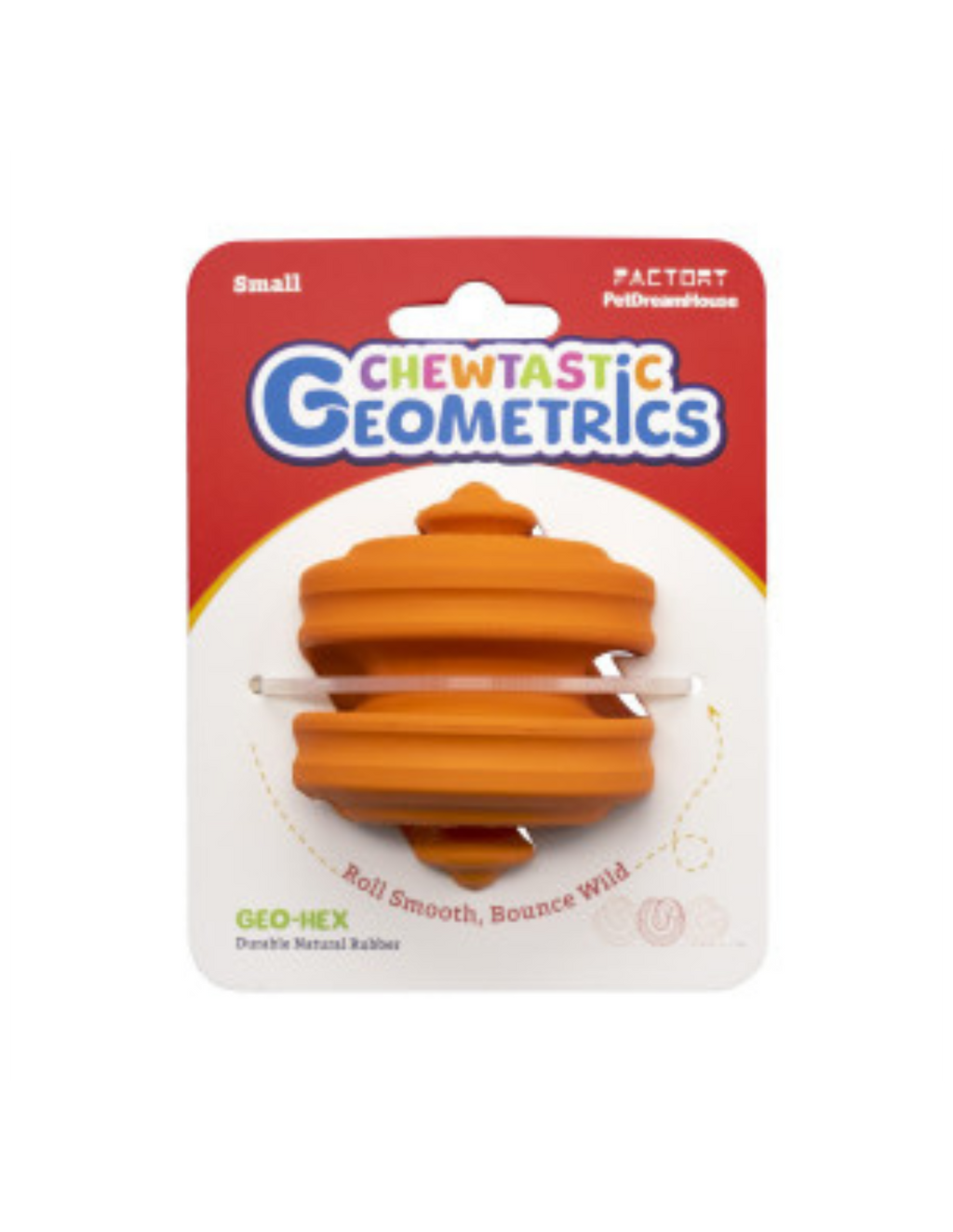 Petdreamhouse Chewtastic Geo-Hex Orange